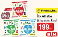 YÜKSELEN ZEKA İLK ALFABE KİTABIM SETİ 3'LÜ